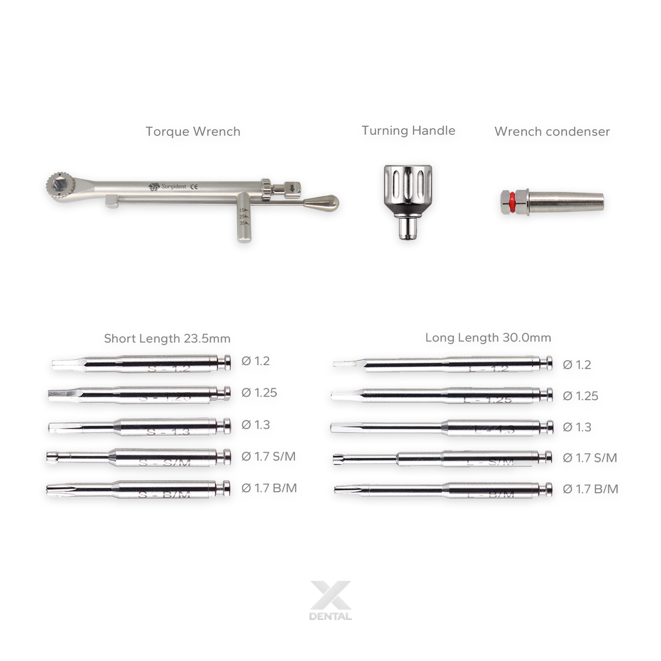 Universal Implant Prosthetic Kit with Torque Wrench