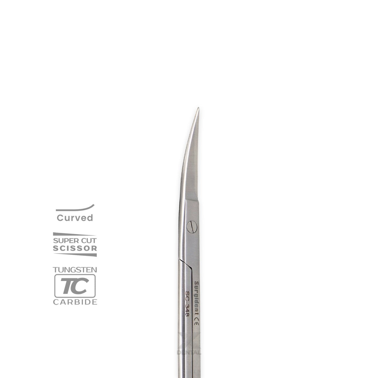 Surgident Kelly Scissors S1-1 : Curved T/C 16cm
