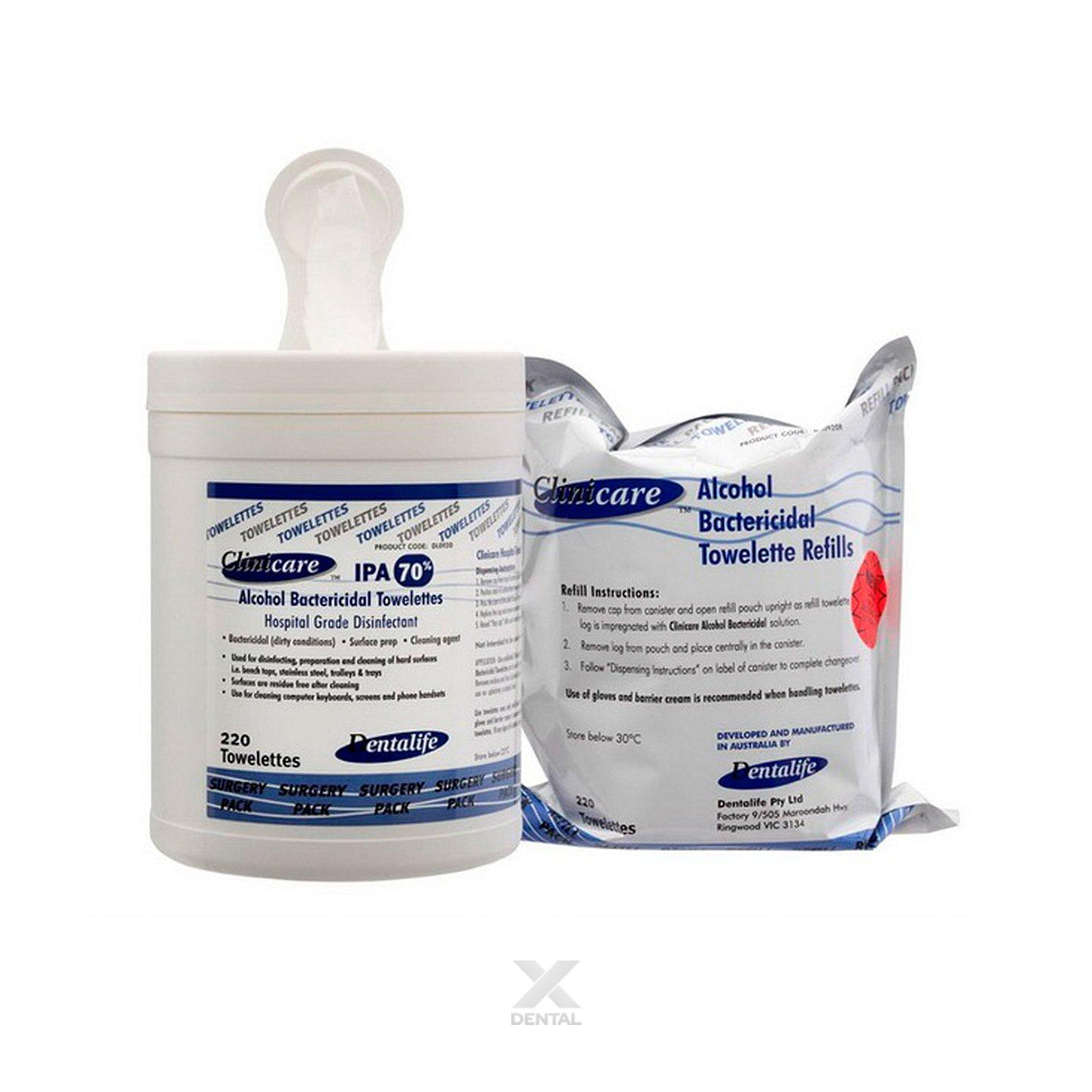 Clinicare Alcohol Towelettes (IPA)