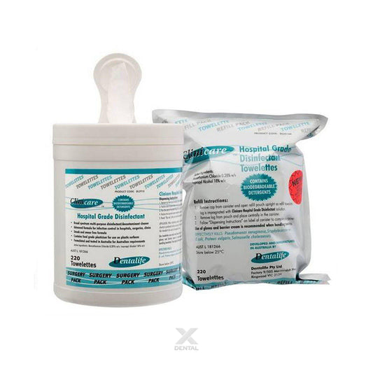 Clinicare Hospital Grade Disinfectant Wipes 220wipes/pack