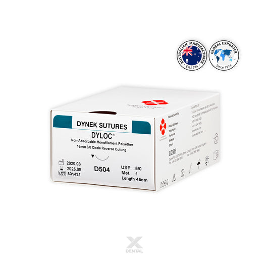 Vilene Blue Monofilament – 5/0 x 45cm on 16mm 3/8 circle Reverse Premium Cutting