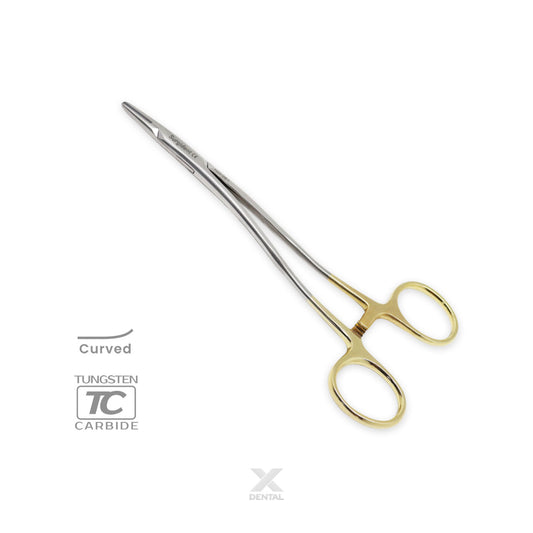Needle Holder NH5042C : T/C 16cm Curved - SURGIDENT®