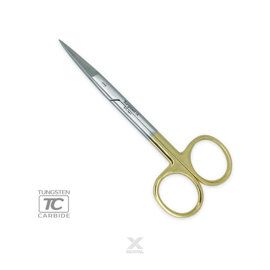 Iris Scissors S5082 : T/C 11cm Straight - SURGIDENT®
