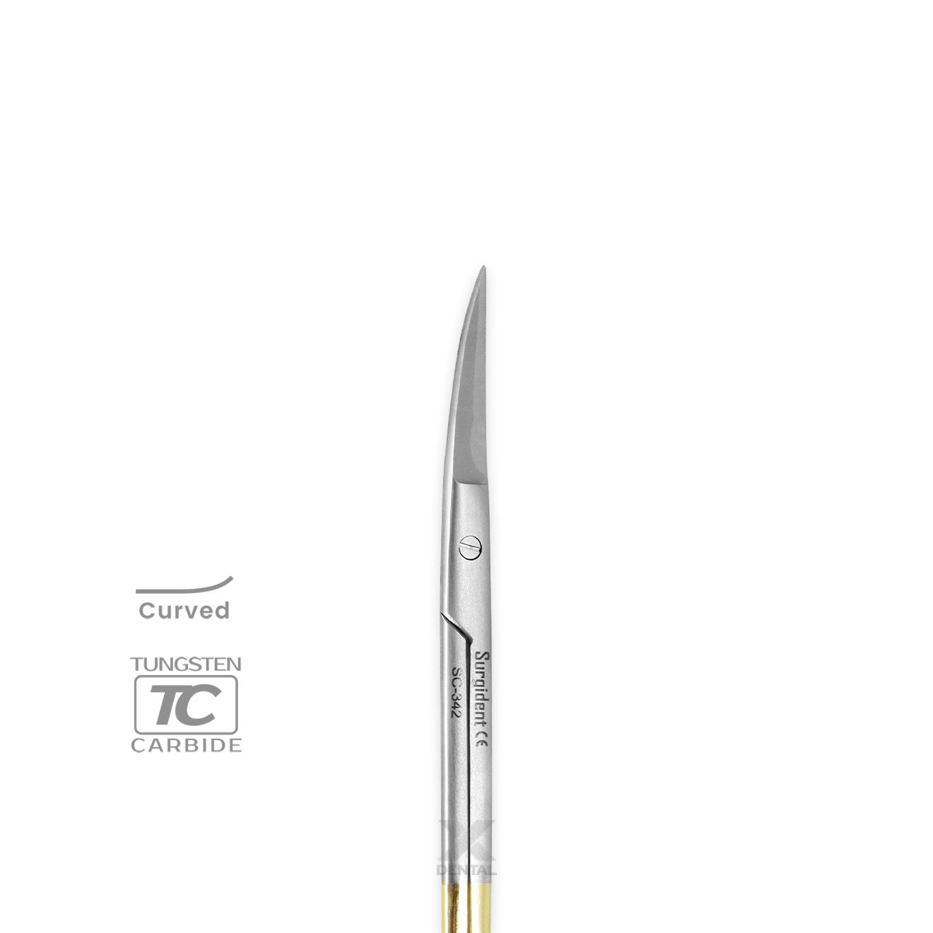 Iris Scissors S5083 : T/C 11cm Curved - SURGIDENT®