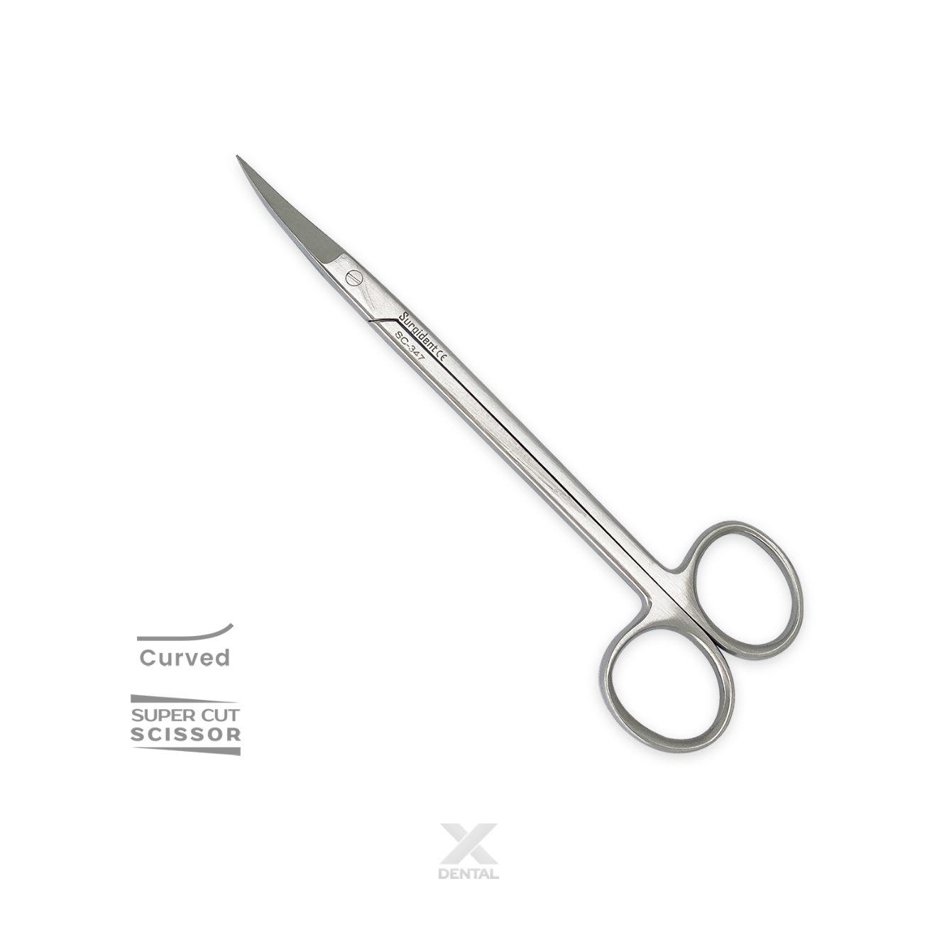Kelly Scissors S1 : 16cm, Curved, Super Cut - SURGIDENT®