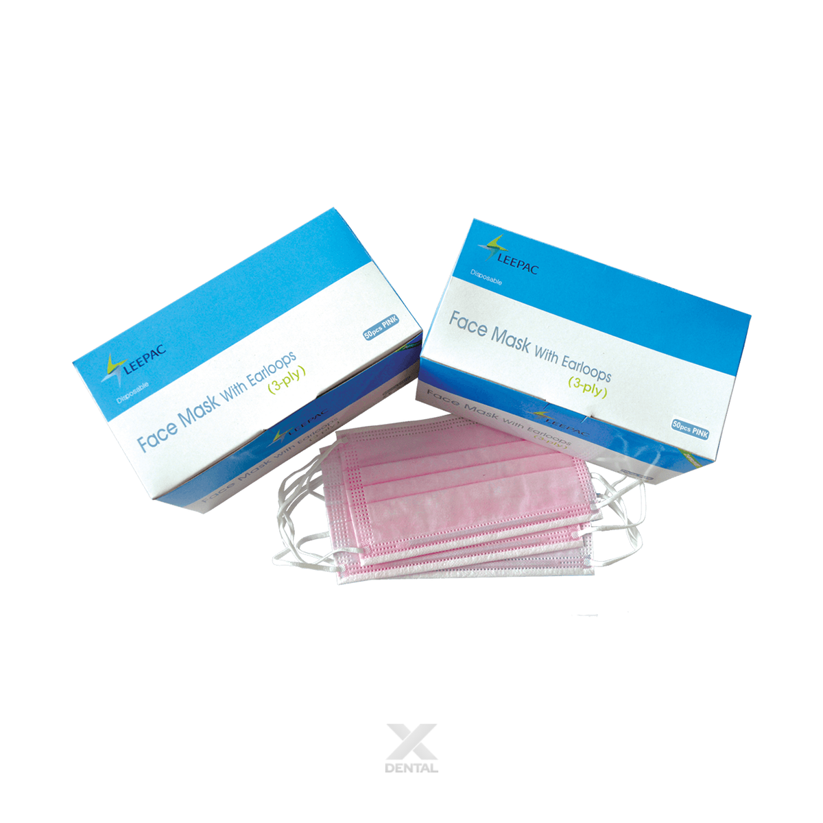 Surgical Masks Level 2 Earloop Pink 50pcs/box