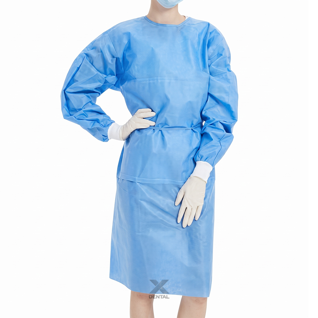 Tie-Back Disposable Isolation Gowns (Level 2, Extra Thick)